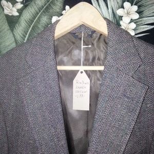 Men's Vintage Wool Tweed Blazer Size 41